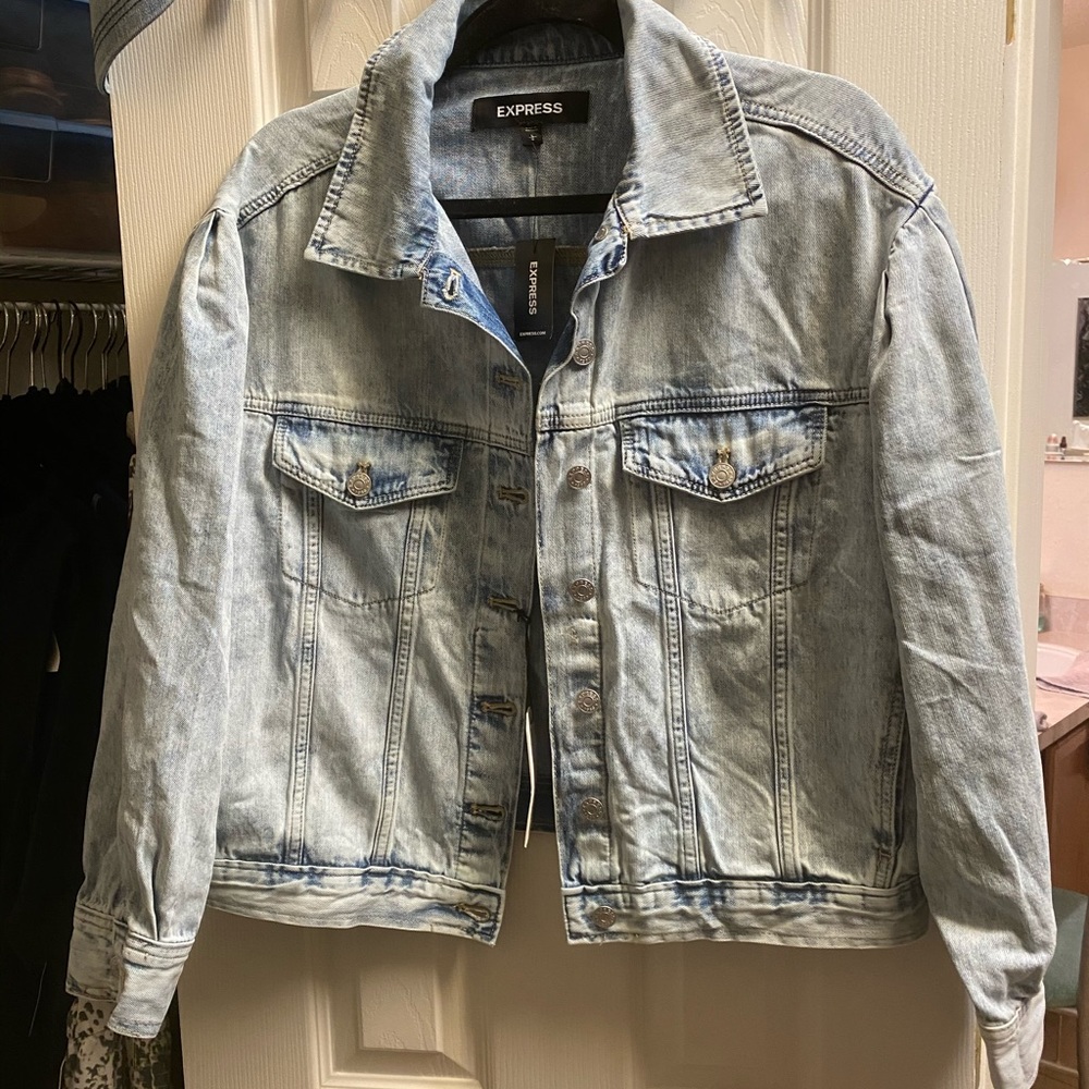 Express denim jacket new with tags
